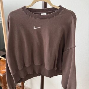 Nike Women's Brown Sweatshirt cropped